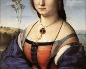 拉斐尔 - Portrait of Maddalena Doni